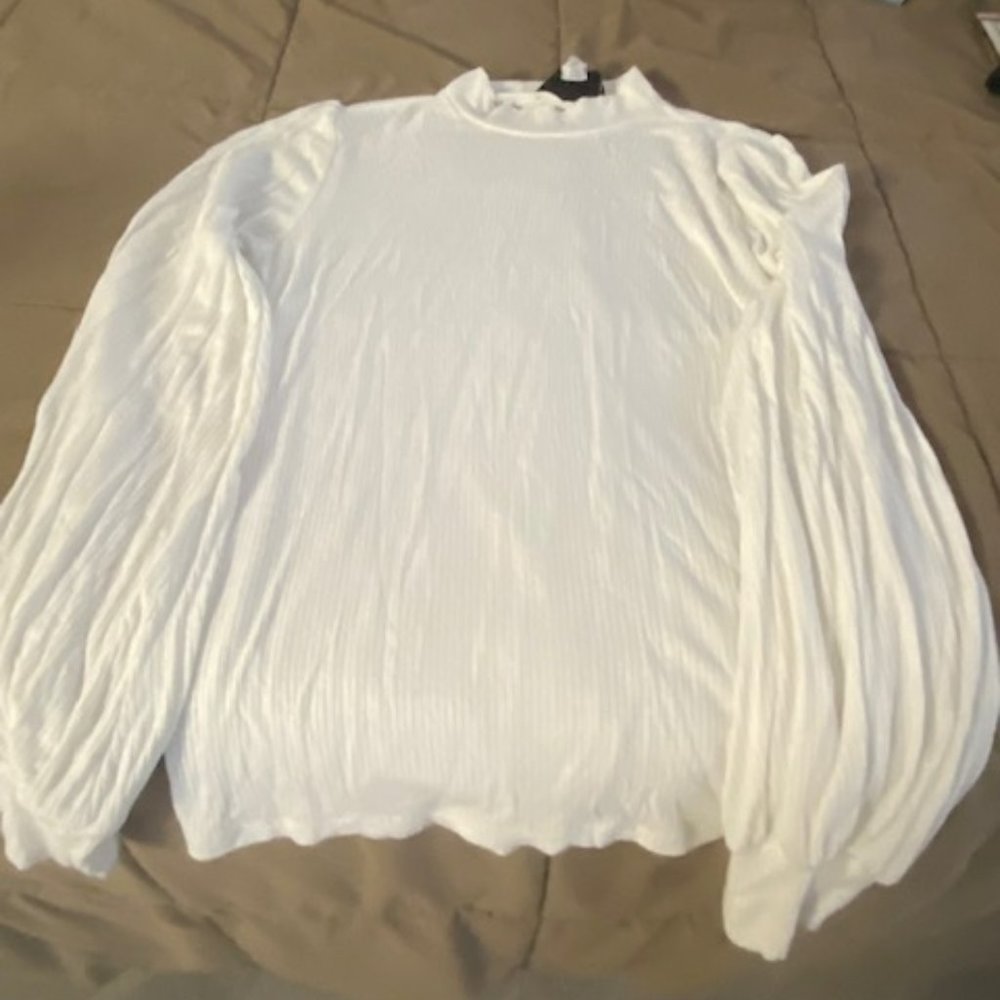 Know One Cares Ribbed Mock Turtle Neck